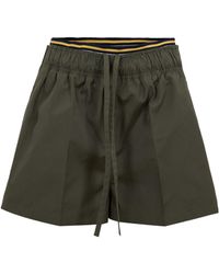 Prada - Logo Patch Shorts - Lyst