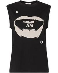 Fendi - Jersey Top With Ti Amo Print - Lyst