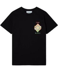 CASABLANCA - Les Elements Crewneck T-Shirt - Lyst