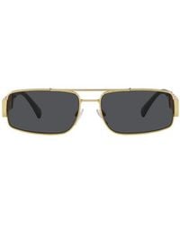 Versace - Eyewear Rectangular Frame Sunglasses - Lyst