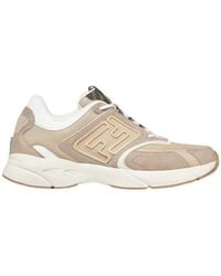 Fendi - Faster Ff-Embossed Detailed Low-Top Sneakers - Lyst