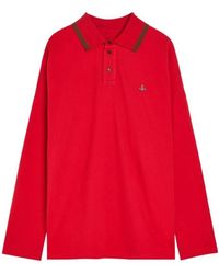 Vivienne Westwood - Long-Sleeve Polo Shirt - Lyst