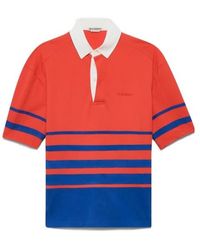 JW Anderson - And Striped Rugby Polo Shirt - Lyst