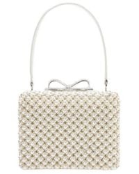 Self-Portrait - Pearl-Embellished Tote Bag - Lyst
