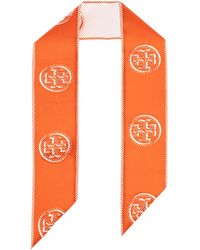 Tory Burch - Printed Silk Neck Scarf - Lyst