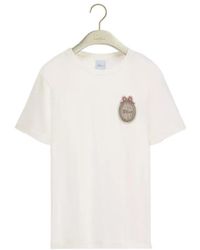 Dior - Médaillon Embroidered Fitted T-Shirt - Lyst
