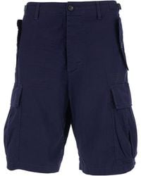 DSquared² - Shorts With Wide Leg And Four Flap Pockets With Buttons - Lyst