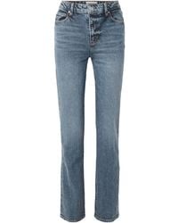 FRAME - The Ruler High-Rise Slim-Leg Jeans - Lyst