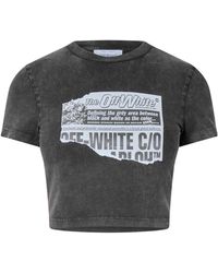 Off-White c/o Virgil Abloh - Crew Neck Short-Sleeve Body - Lyst