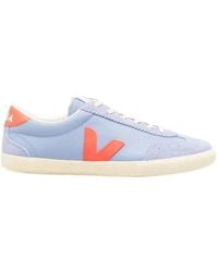 Veja - Volley Round Toe Lace-Up Sneakers - Lyst