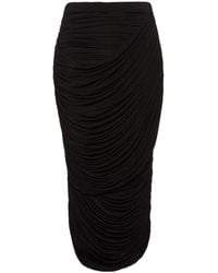Magda Butrym - Draped Midi Skirt - Lyst
