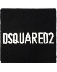 DSquared² - Logo-Intarsia Scarf - Lyst