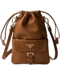 Prada - Pochette En Cuir Nappa - Lyst