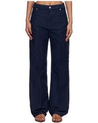 Victoria Beckham - Split Utility Straight Leg Casual Pants - Lyst
