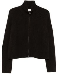 Lisa Yang - Long-Sleeve Zip-Up Cardigan - Lyst