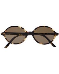 Oliver Peoples - Round-Frame Tortoiseshell Acetate Sunglasses - Lyst