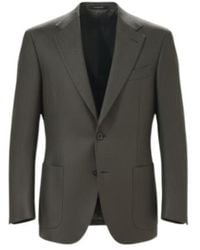 ZEGNA - Lapel Long-Sleeved Suit Jacket - Lyst