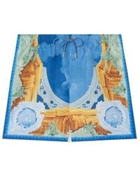 Versace - Printed Swim Boardshorts - Lyst