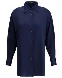 Tom Ford - Satin Relaxed Fit Shirt - Lyst