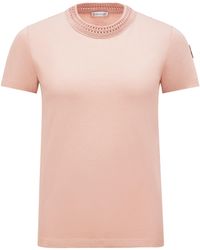 Moncler - Crochet Accent T-Shirt - Lyst