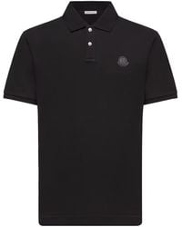 Moncler - Logo Patch Short-Sleeved Polo Shirt - Lyst