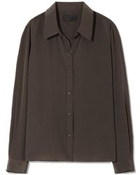 Nili Lotan - Fitted Button-Up Shirt - Lyst