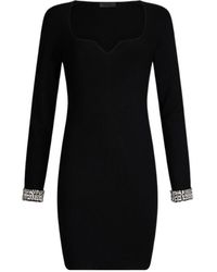 Liu Jo - Short Dress With Bejewelled Embellishment - Lyst
