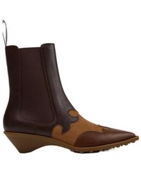 Camper - Leather And Nubuck Ankle Boots For - Lyst
