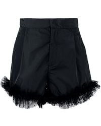 RED Valentino - Lace-Trim Shorts - Lyst