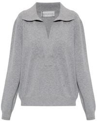 Victoria Beckham - Long-Sleeve Knit Top - Lyst
