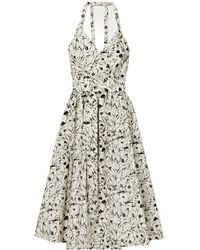 Proenza Schouler - Rhea Tie-Up Printed Dress - Lyst