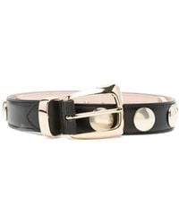 KHAITE - Stud-Detailed Buckle Belt - Lyst