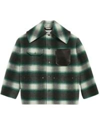 Balenciaga - Cocoon Check Flannel Shirt Jacket - Lyst