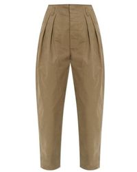 Moschino - Logo Patch Pleat Detailed Trousers - Lyst