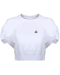 Vivienne Westwood - Orb-Detail Crop Top - Lyst