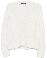 Fabiana Filippi - V-Neck Long-Sleeve Knit Top - Lyst