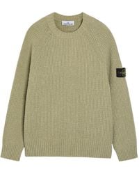 Stone Island - Cotton Relaxed-Fit Crew-Neck Jumper - Lyst