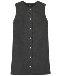 A.P.C. - Button-Up Dress - Lyst