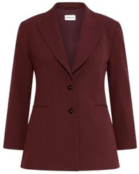 Marella - Viscose-Blend Canvas Blazer - Lyst