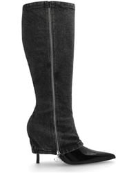 DIESEL - D-Venus Pointed-Toe Knee-High Boots - Lyst