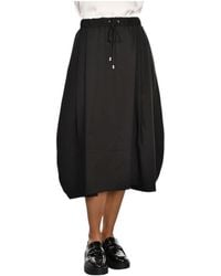 Gran Sasso - Drawstring Midi Skirt - Lyst