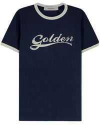 Golden Goose - Logo Printed Crewneck T-Shirt - Lyst
