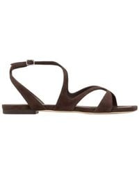 Jimmy Choo - Ayla Strappy Flat Sandals - Lyst