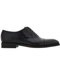 Ferragamo - Oxford Shoe With Toe Cap - Lyst