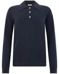 Herno - Long-Sleeve Polo Knitted Sweater - Lyst