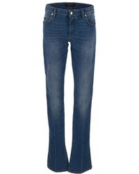 Dolce & Gabbana - Logo Plaque Flared Jeans - Lyst