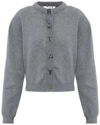 ROTATE BIRGER CHRISTENSEN - Logo-Embellished Cardigan - Lyst