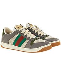Gucci - Gg Supreme Web Striped Sneakers - Lyst