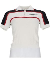 CASABLANCA - Tennis Color-Blocked Viscose-Blend Polo Shirt - Lyst