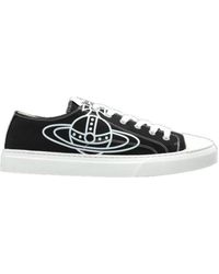 Vivienne Westwood - Orb Printed Lace-Up Sneakers - Lyst